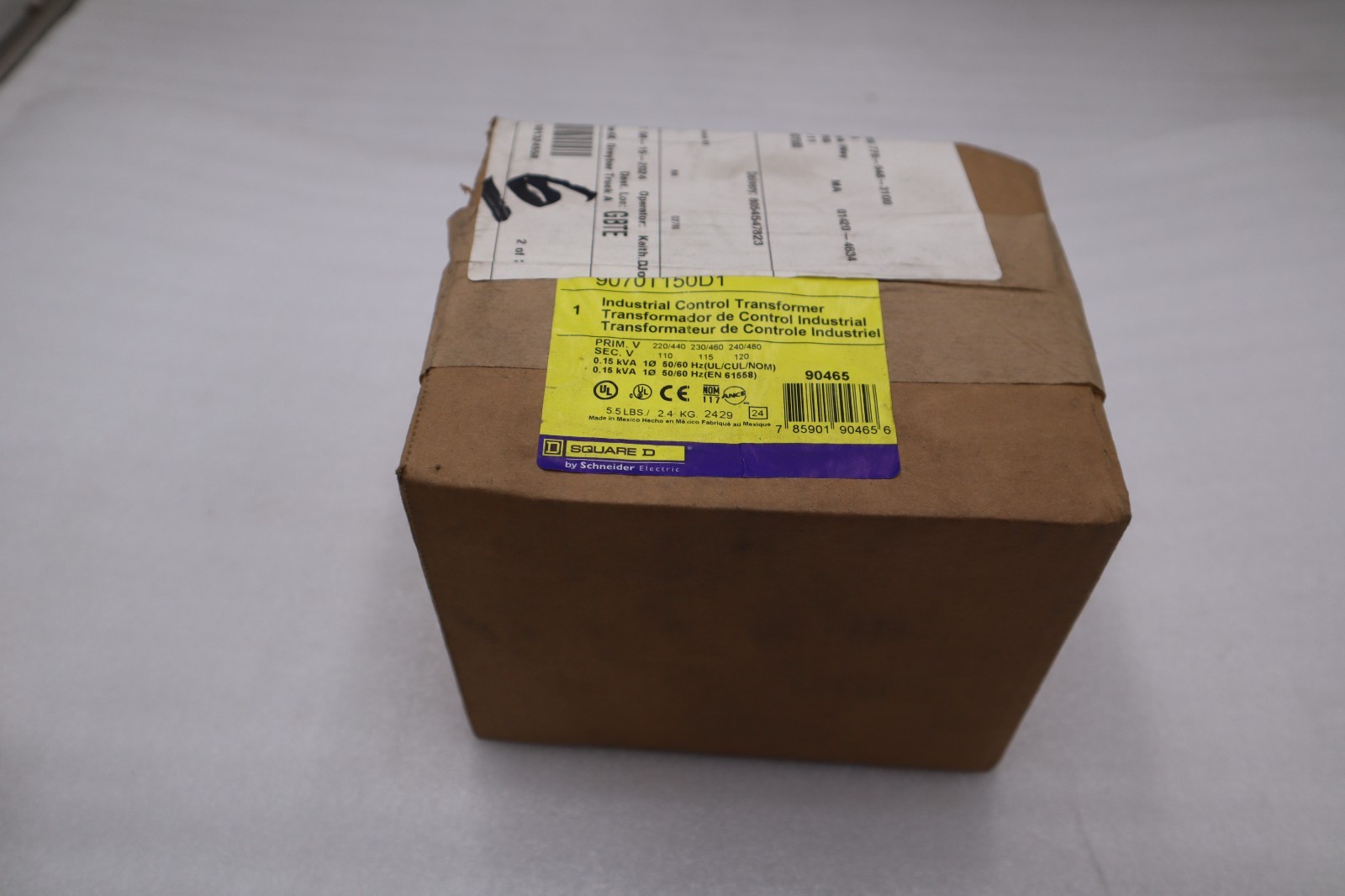 Used NEW OPEN BOX SQUARE D 9070T150D1 INDUSTRIAL CONTROL TRANSFORMER 90465 STK GF131A