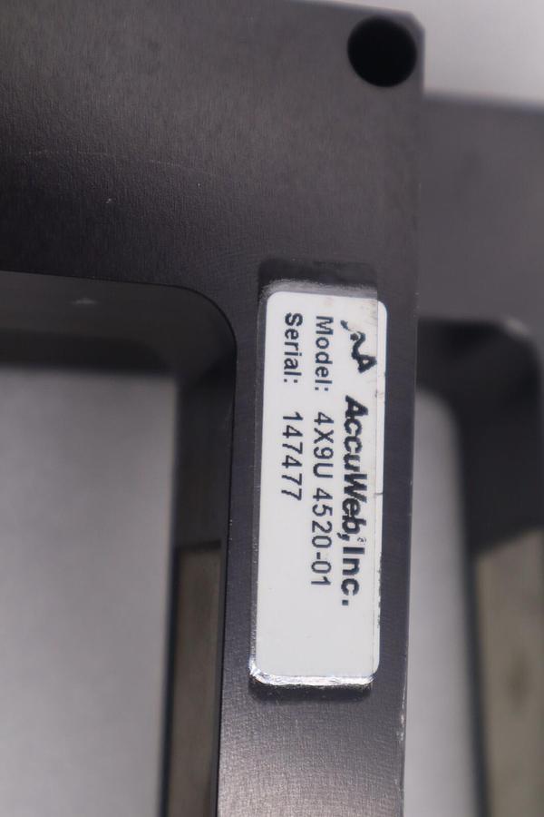 Used AccuWeb Inc EVO 150 COMPLETE WEB GUIDE SYSTEM WITH RED LION SCREEN STOCK 5120