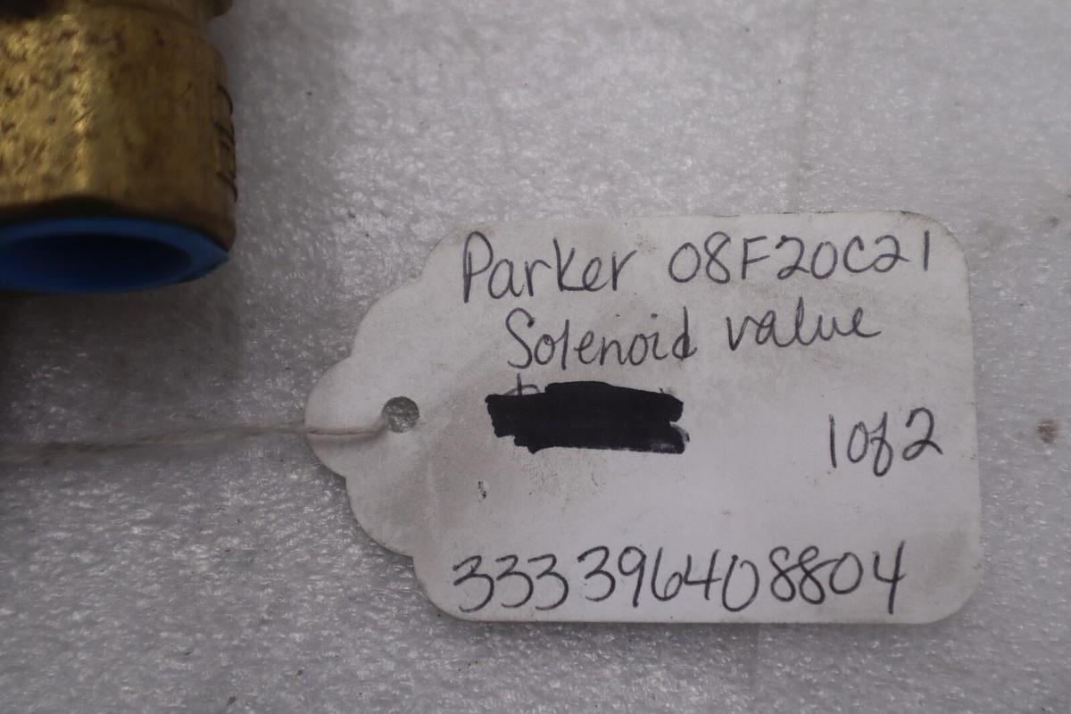 Used PARKER 08F20C2128AAFEC05 110/120V 0/4 0/6 PSI AIR WATER STOCK K-3573