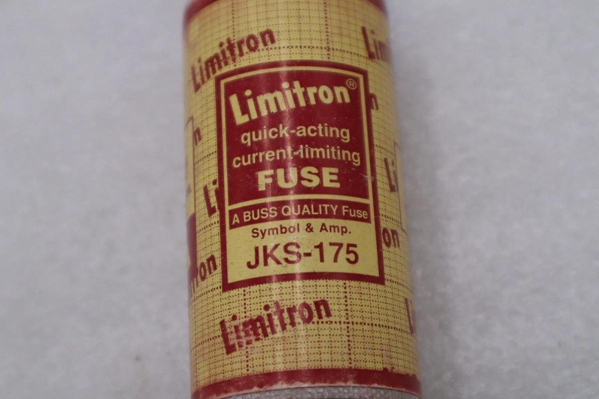 Used LOT OF 3 - Bussmann JKS-175 Limitron Fast-Acting Blade Fuse - STOCK H-1697A
