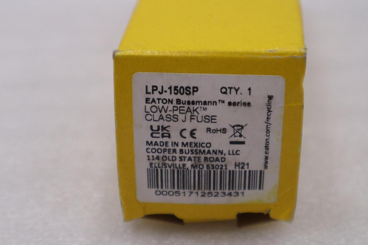 Buss Bussmann Low-Peak LPJ-150SP Dual Element Time Delay 600 Vac - STK GF550