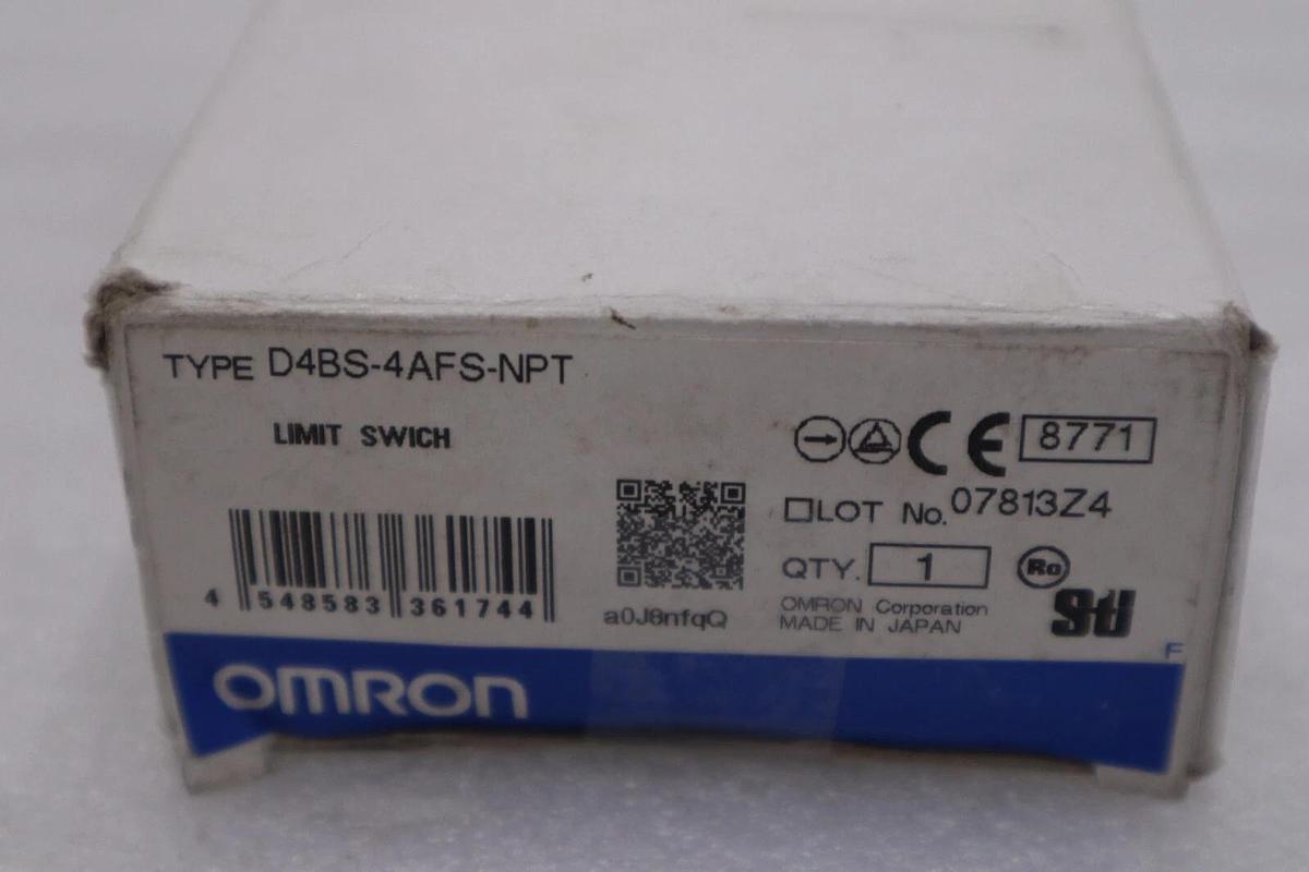 NEW Omron D4BS-4AFS-NPT Limit Switch, Safety Interlock STOCK H96A