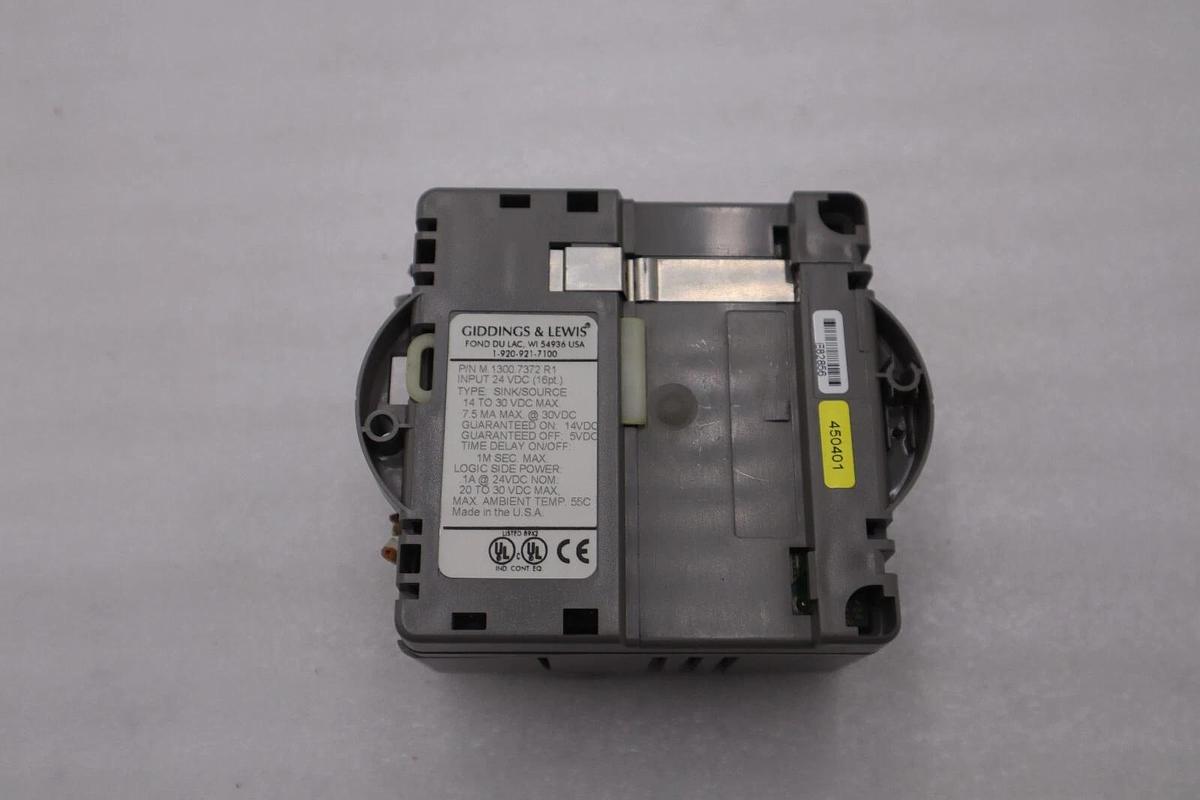 Used GIDDINGS & LEWIS M.1300.7372 R1 Input Module 24VDC SINK/SOURCE STOCK 624-D