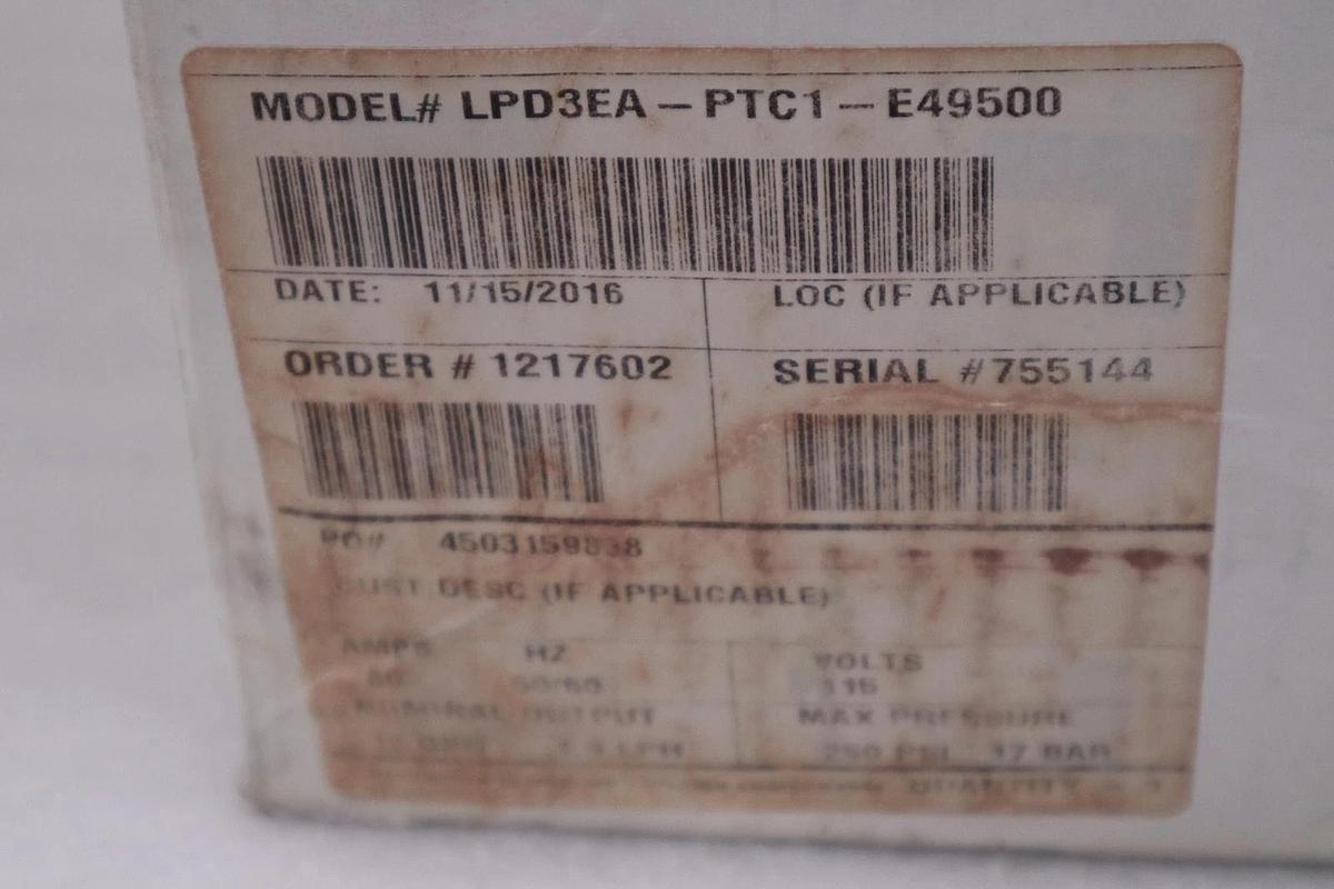 PULSATRON ELECTRONIC METERING PUMP LPD3EA-PTC1-E49500  STK CC255