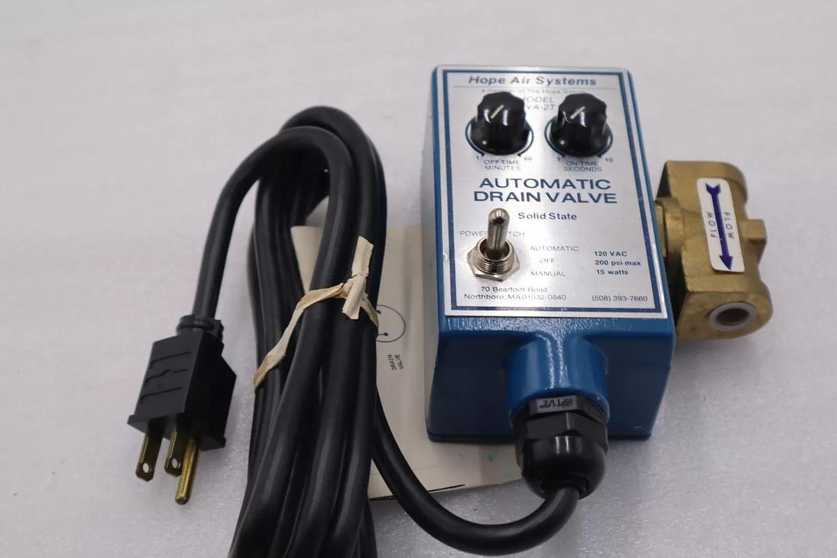 GENERAL AIR PRODUCTS DVA-2T 120VAC Electric Drain Valve – ¼ NPT STOCK 5485