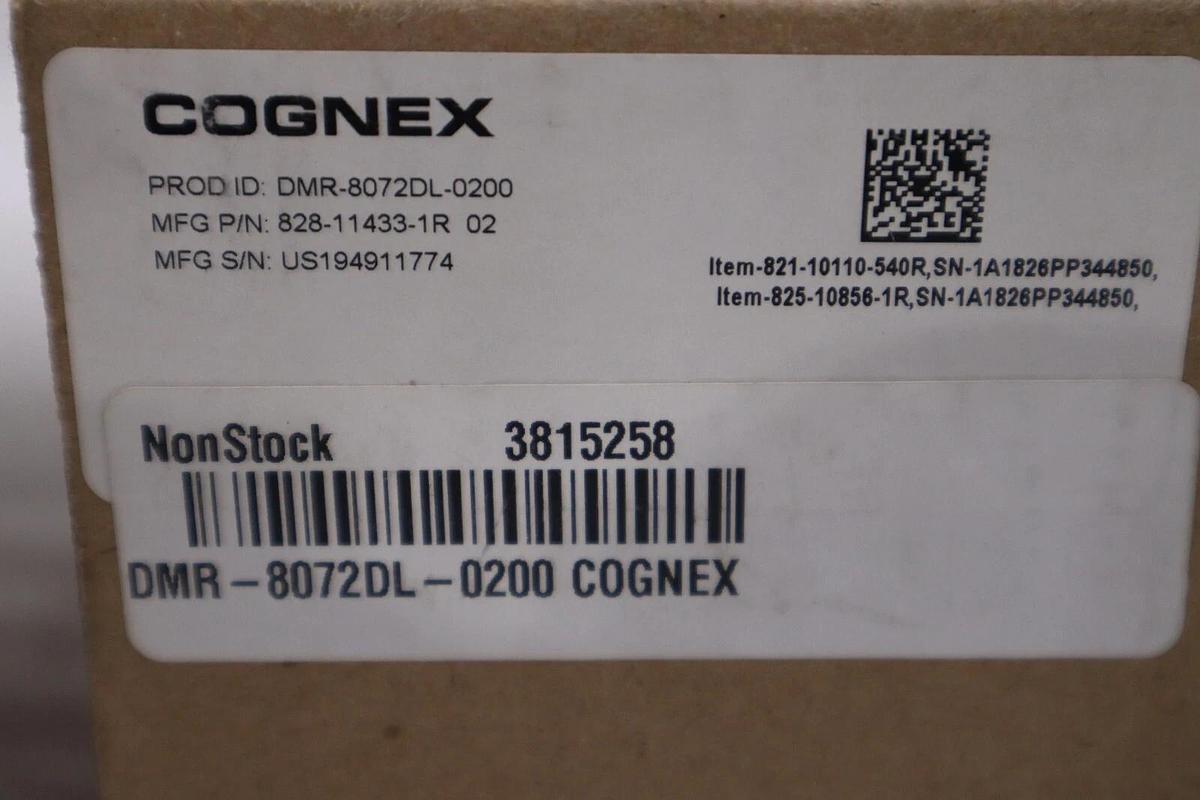 NEW OPEN BOX COGNEX DMR-8072DL-0200 BARCODE SCANNER STOCK K-95-D