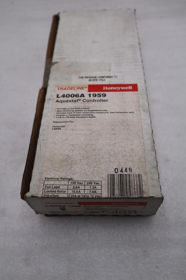 Honeywell Home L4006A1959 Grey 40-180F Aquastat Controller STOCK GF171A 85267048682