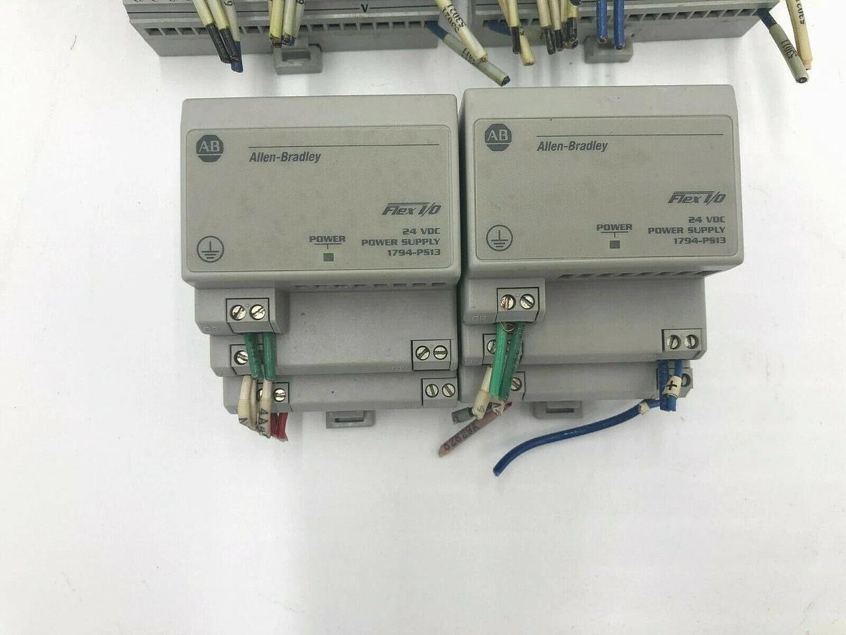 Used ALLEN BRADLEY 1794-PS13 AND 1794-OB16 LOT OF 4 STOCK 1074