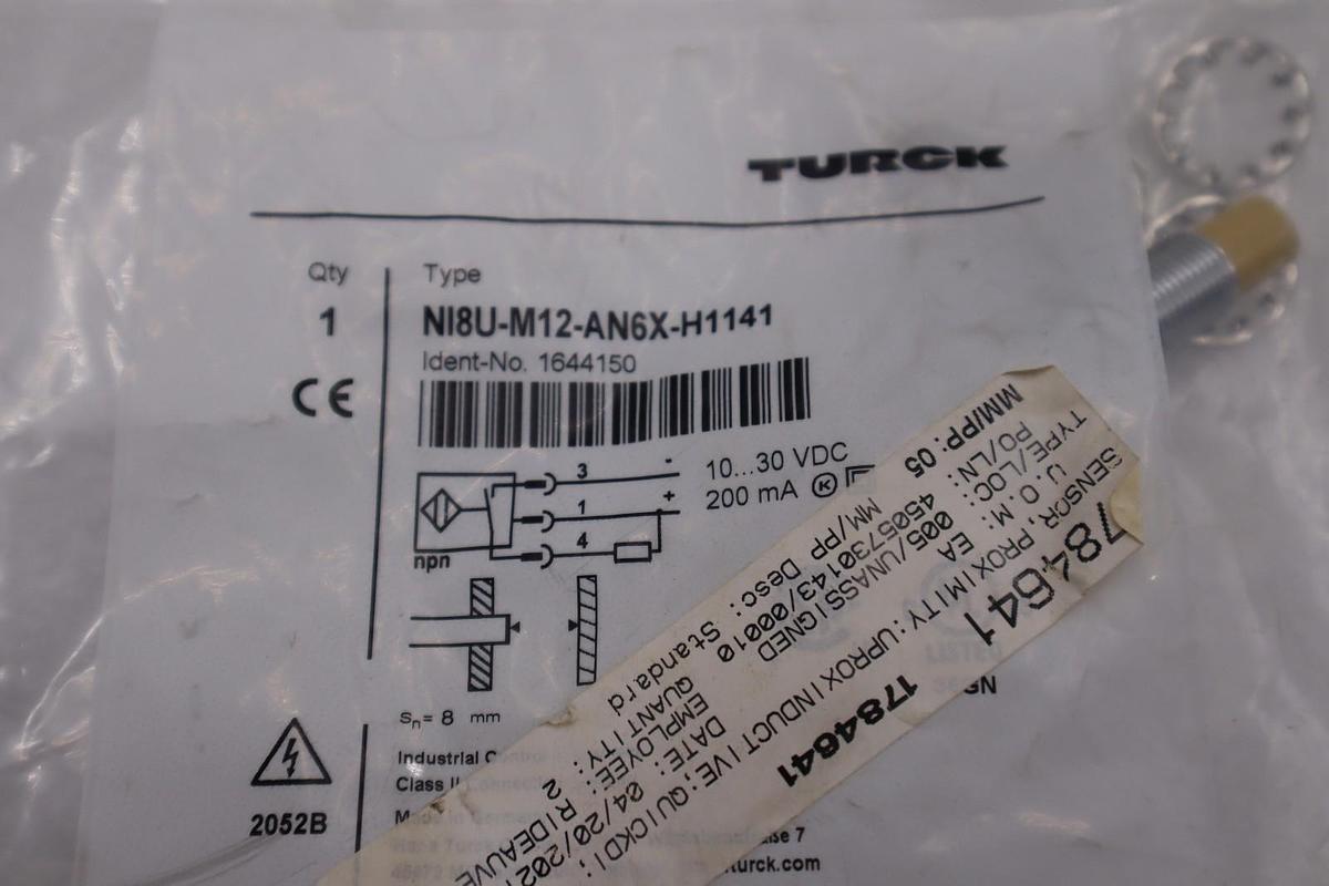 TURCK NI8U-M12-AN6X-H1141 SENSOR STOCK H1640A