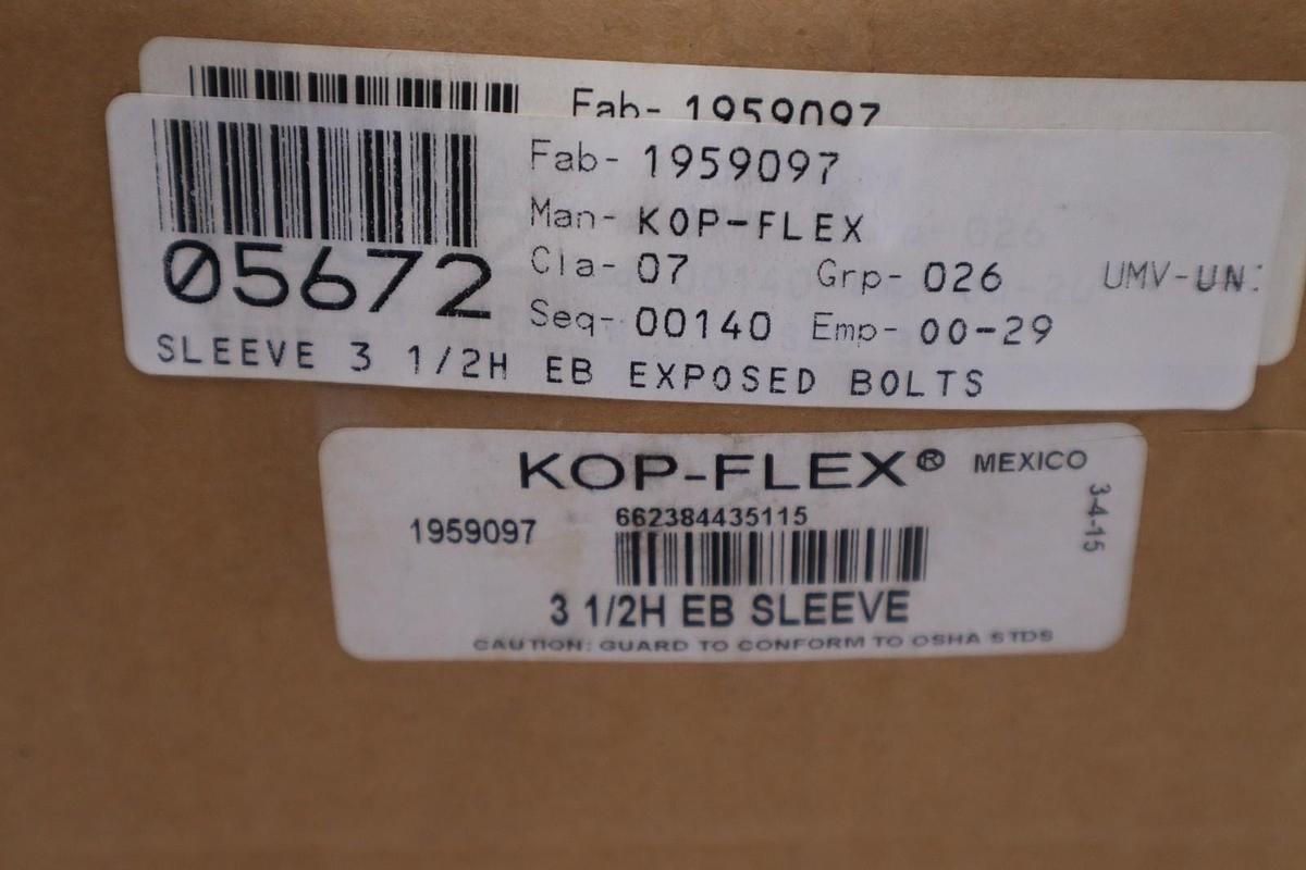 KOP-FLEX 1959097 3 1/2H EB SLEEVE - NEW IN BOX - STOCK GF421A