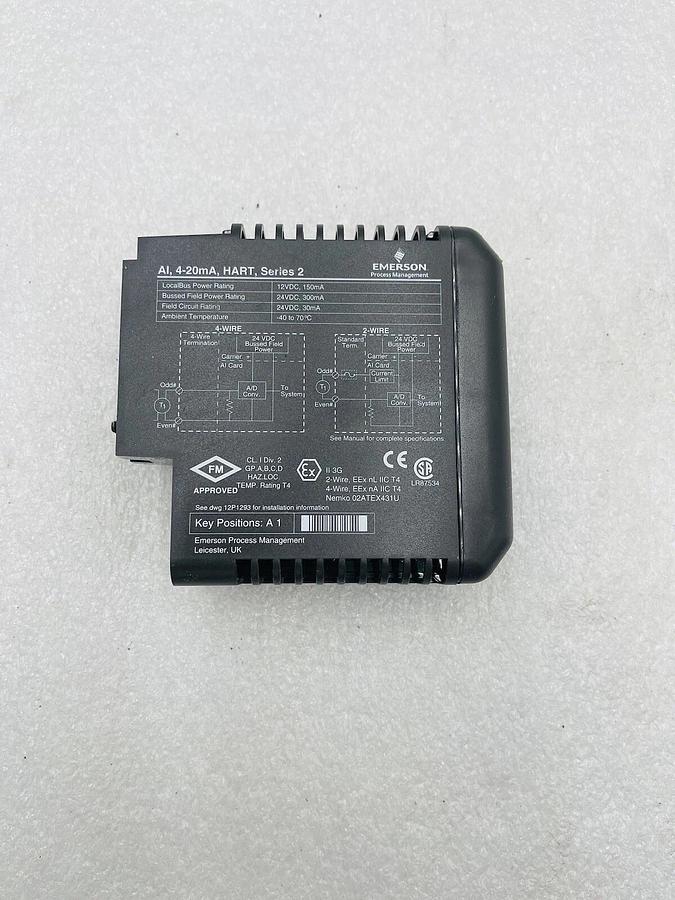 Used EMERSON DELTAV KJ3222X1-BA1 AI CARD 8 CHANNELS 4-20 MA HART SERIES 2 #K-2611