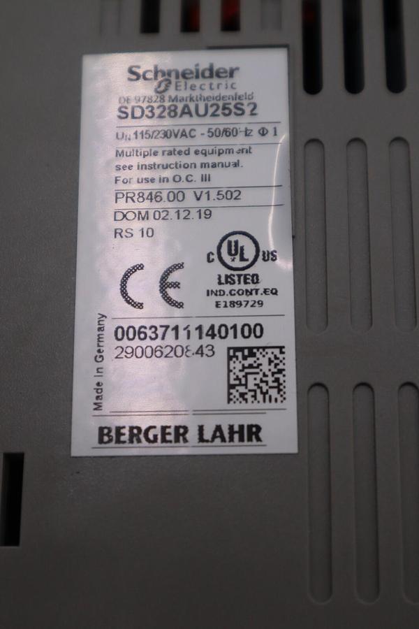 Used Berger Lahr SD328AU25S2 Driver STOCK B-679