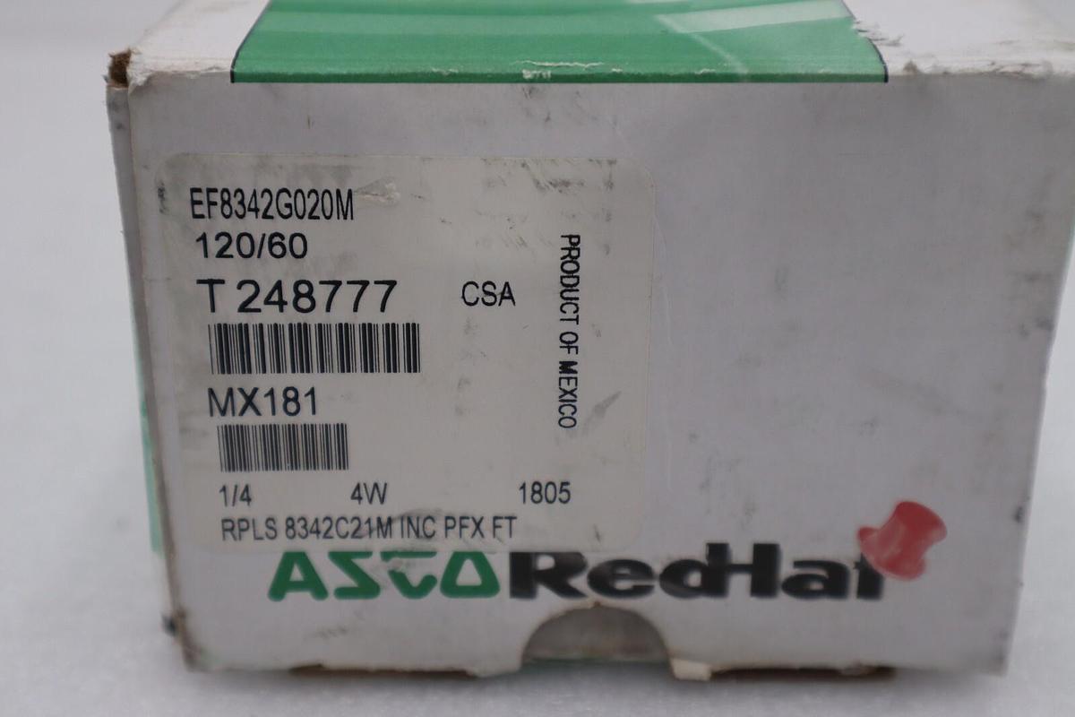 NEW ASCO EF8342G020M-120/60 / EF8342G020M12060 1/4 4W STOCK G540