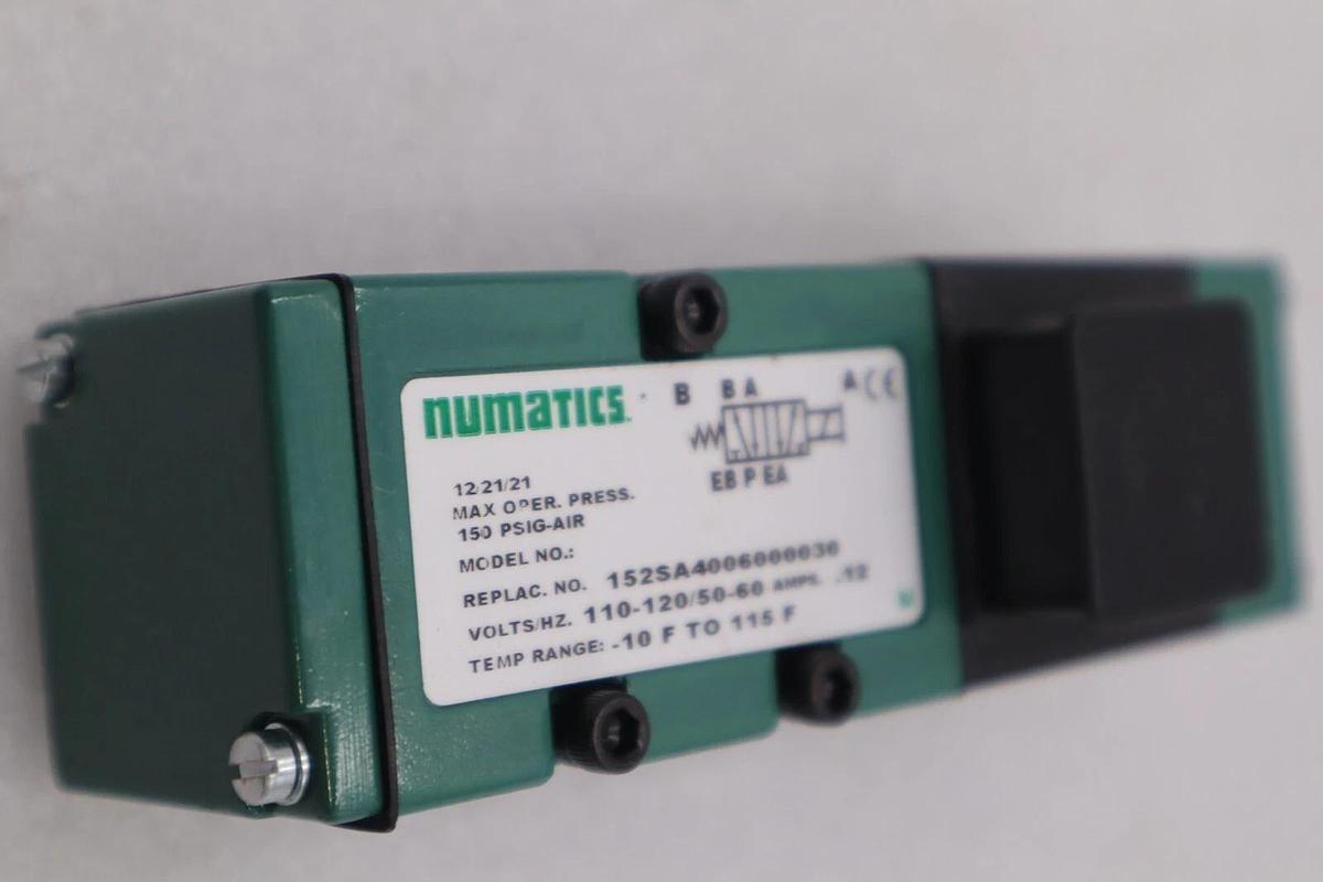 NUMATICS 228-694B SOLENOID VALVE 120V 60HZ 2 POSITION ON SINGLE #086-A