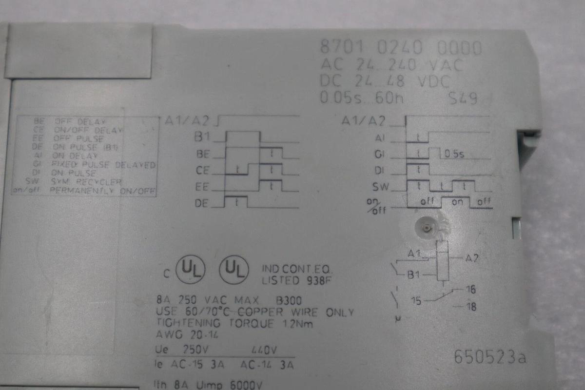 Used FINDER 87.01.0.240.0000 / 870102400000 STOCK L-348-C