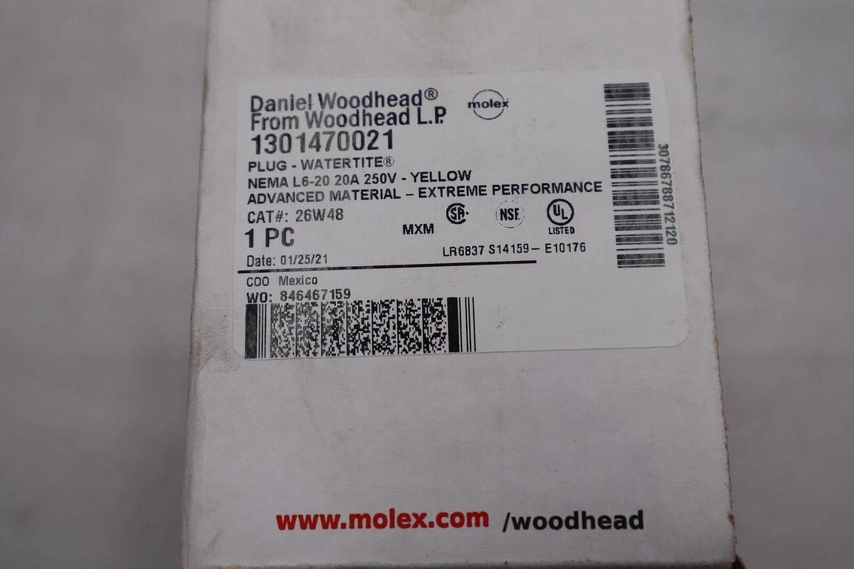 Used 1301470021 Plug- Watertite Turnexwatert cat# 26W48 , NEMA L6-20A STOCK 3979