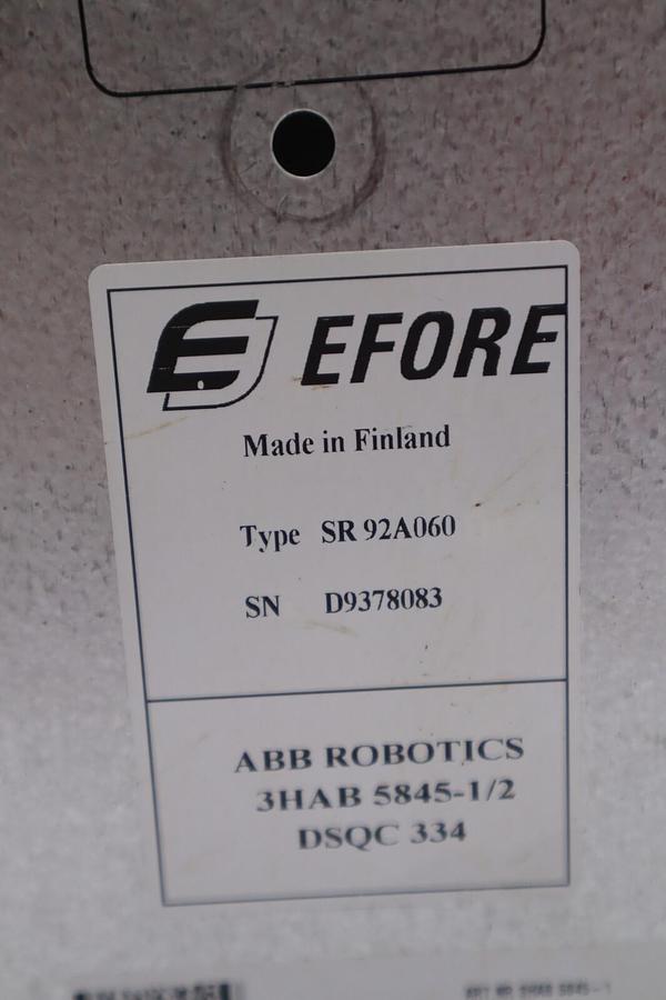Used Efore ABB SR92A060 Power Supply Module 3HAB 5845-1/2 STOCK 3192