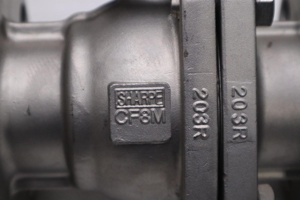 Used SHARPE 2" BALL VALVE, CF8M 316 STAINLESS STEEL NEW UNIT STOCK GF-2A