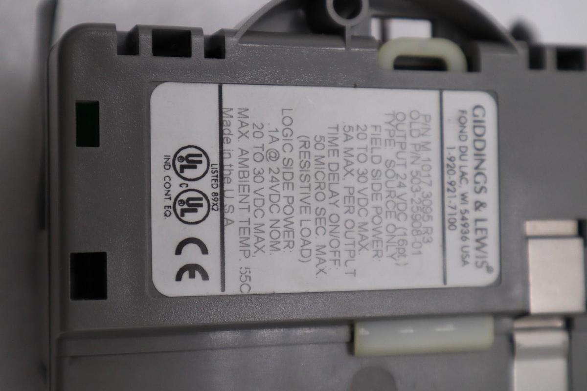 Used DANAHER MOTION M.1017.3095 R3 / M10173095 R3 GIDDINGS & LEWIS MODULE #6025