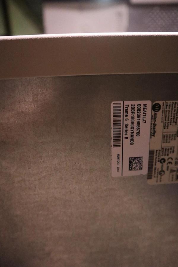 Used Allen Bradley 20BR180A0QYNAND0 SERIES B POWERFLEX 700 DRIVE VFD 150 HP S-155