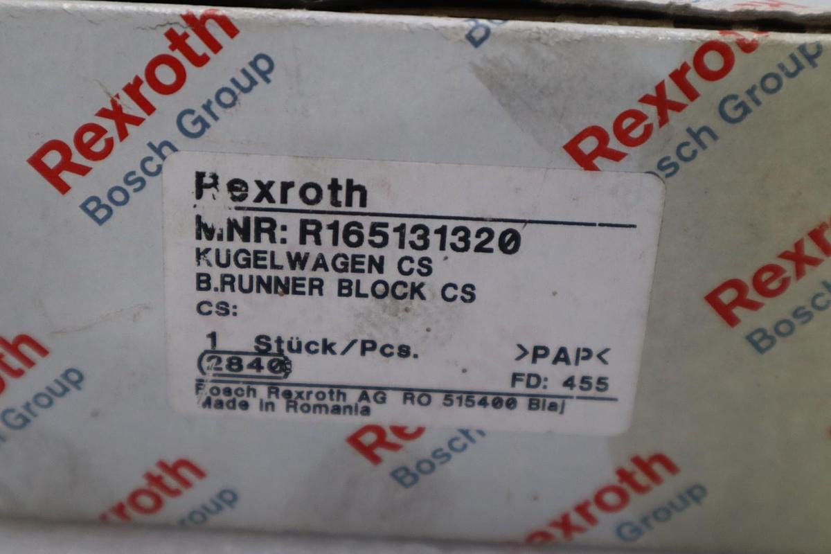 Used NEW IN BOX Rexroth R165131320 Linear Guide Slider STOCK H924A