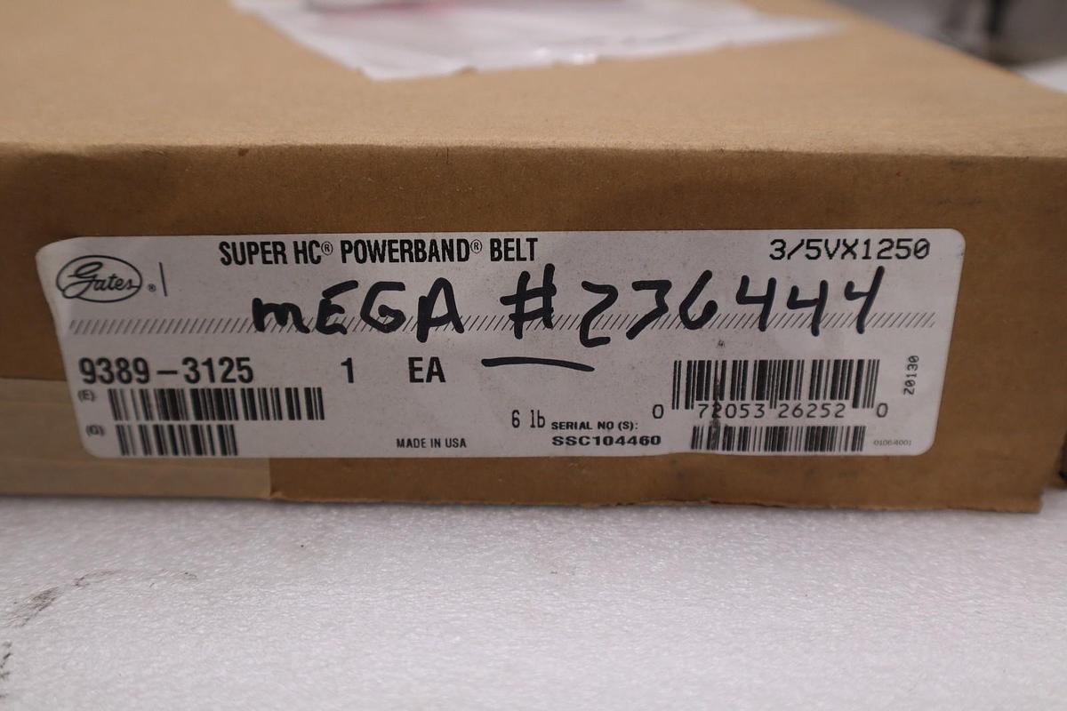 GATES 3/5VX1250 9389-3125 SUPER HC POWERBAND BELT - STOCK GF1140