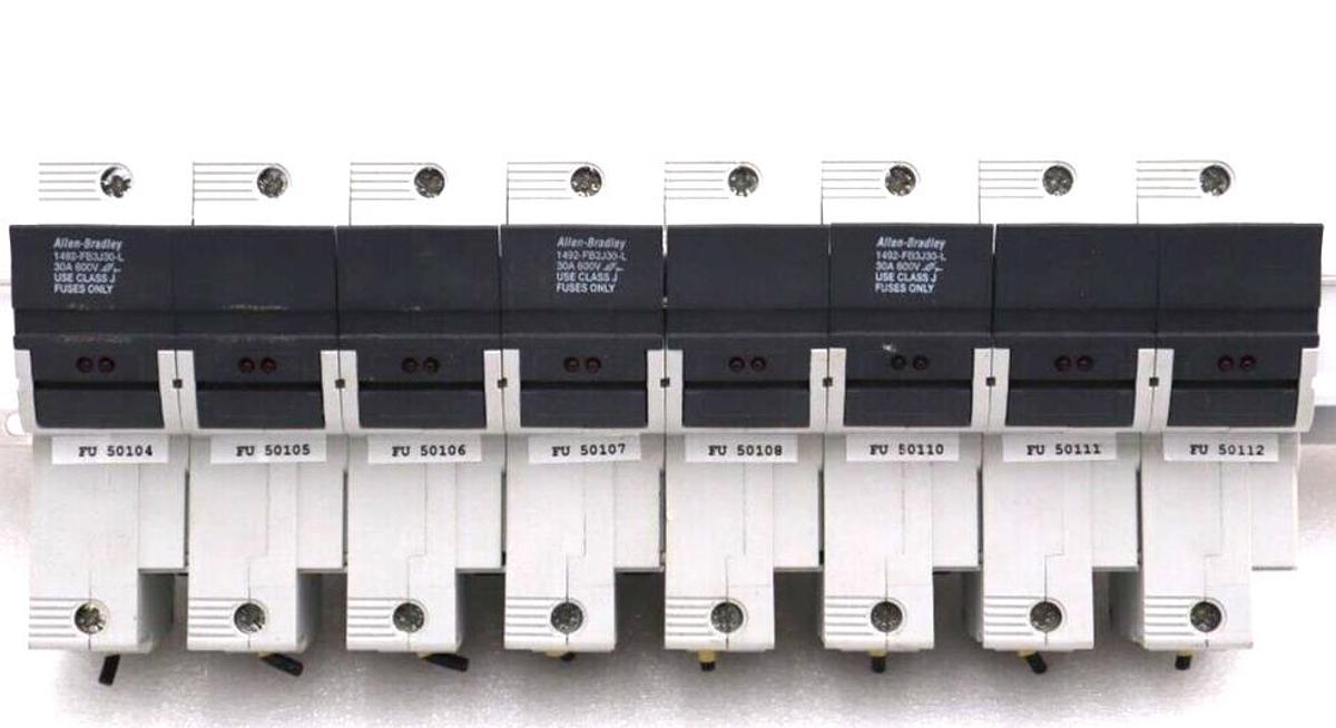 Used ALLEN BRADLEY 1492-FB2J30-L FUSE HOLDER  600 V 30A #L-478