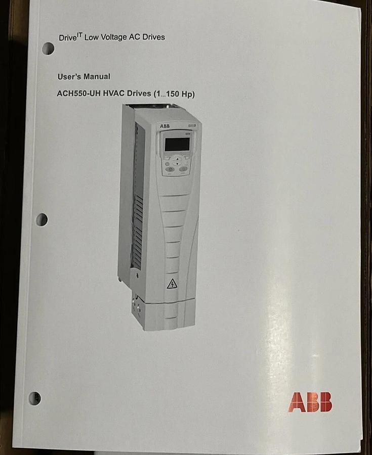 Used New ABB ACH550-VD-06A6-2 VFD with bypass 1.5 HP S-233