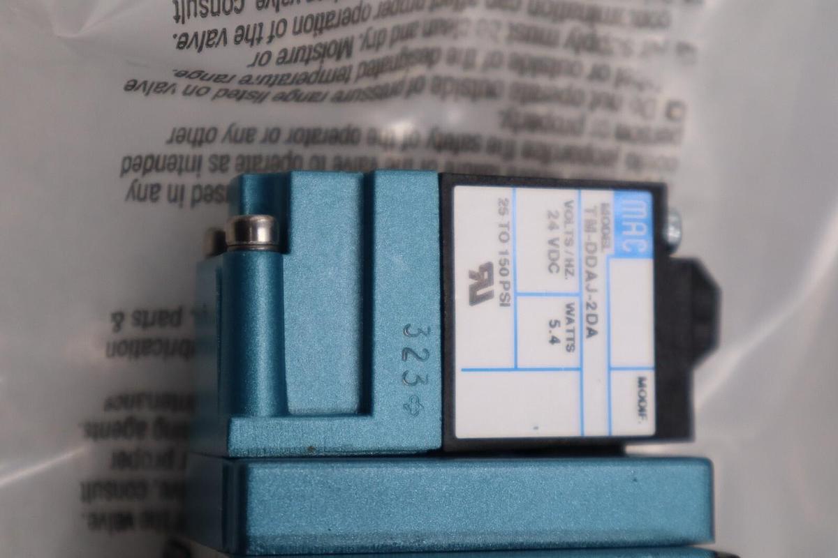 NEW MAC VALVES INC 82A-AC-000-TM-DDAP-2DA SOLENOID VALVE STOCK H701A