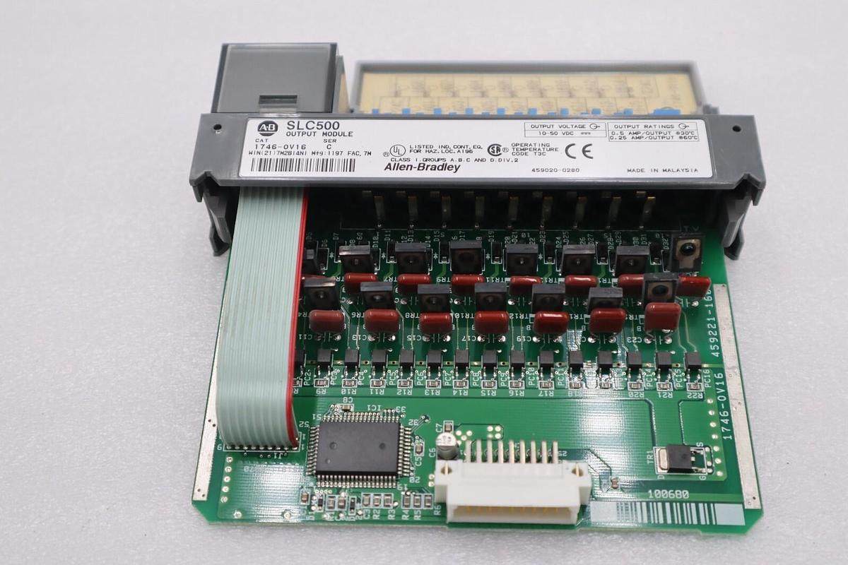 Used Allen Bradley 1746-OV16 /C SLC 500 16-Point Digital Output Module STOCK K-680-C