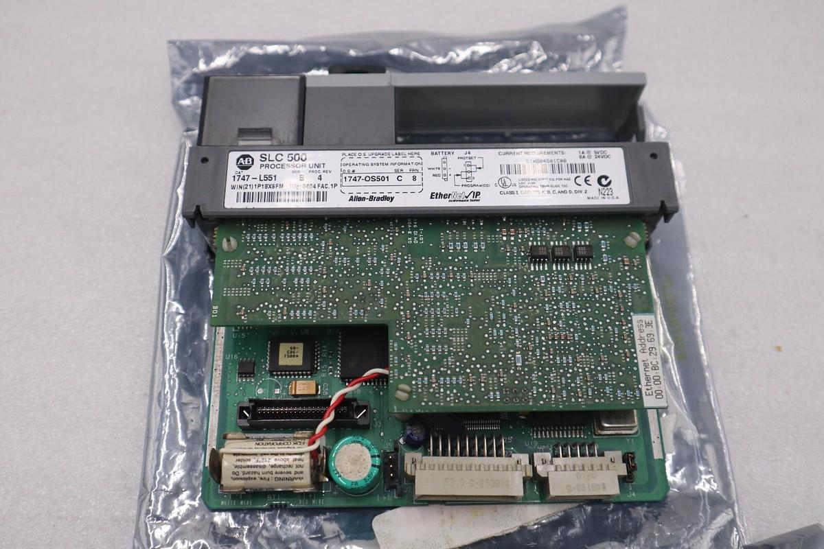 Used Allen Bradley 1747-L551 SLC 500 SLC 5/05 CPU Processor Controller Ser A STOCK H5