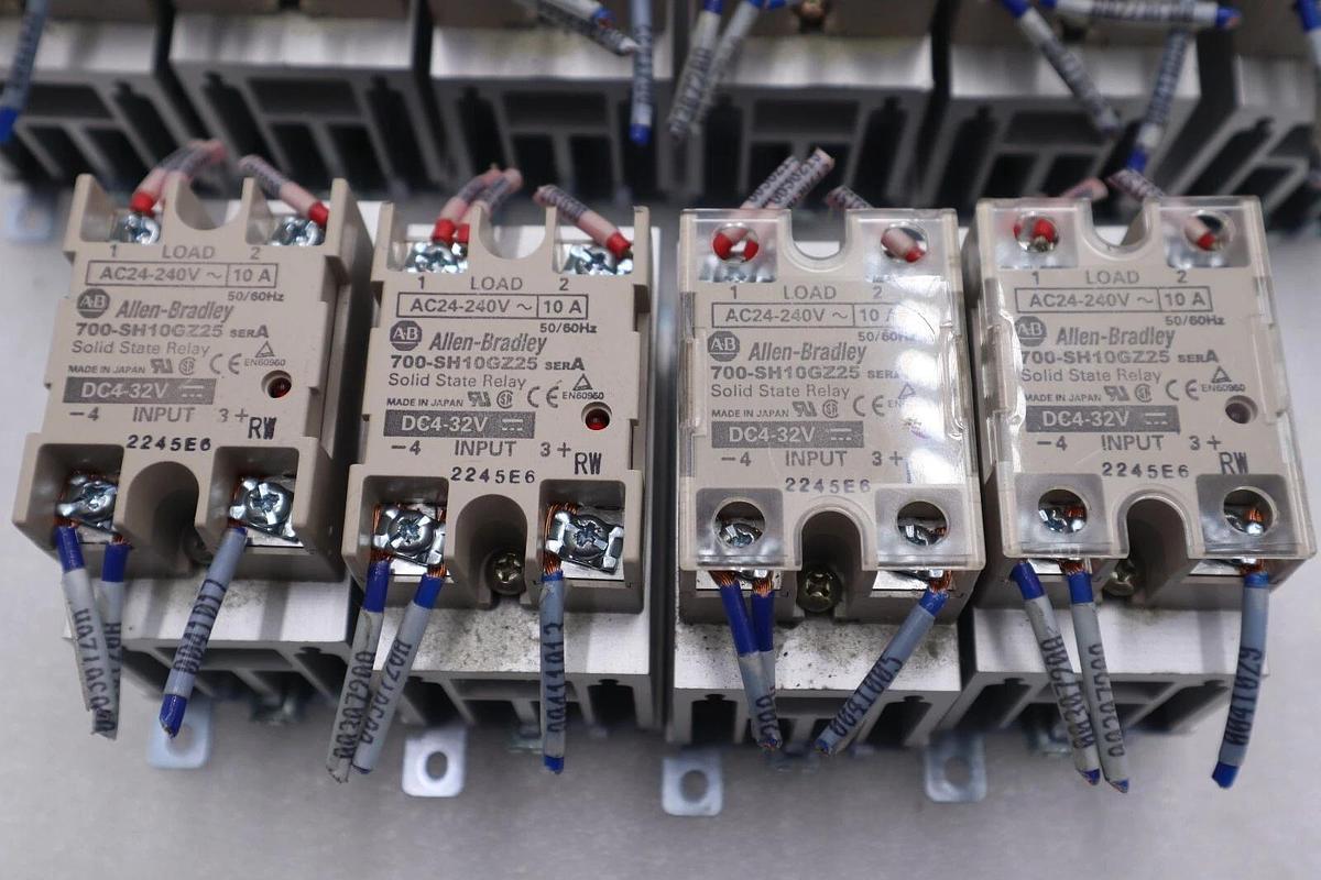Used LOT OF 10 ALLEN BRADLEY 700-SH10GZ25 Solid State Relays Stock 2062
