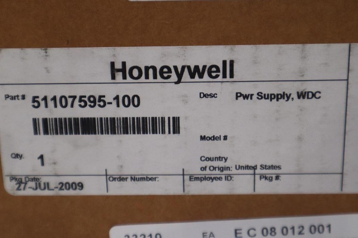 HONEYWELL AC POWER 51107595-100 NEW IN SEALED BOX STOCK G182