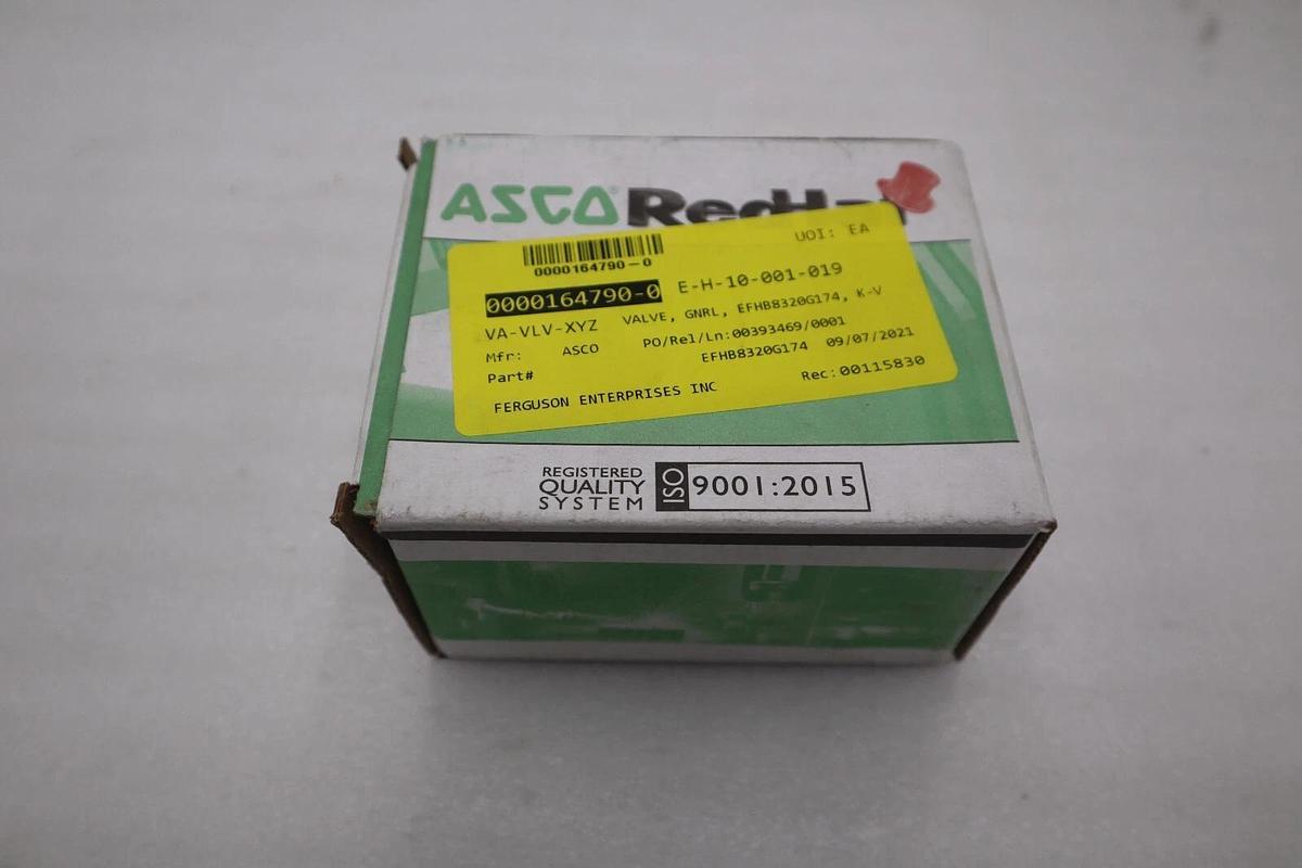 ASCO 8320G174 solenoid valve, 1/4", NEW WITH BOX STOCK G563