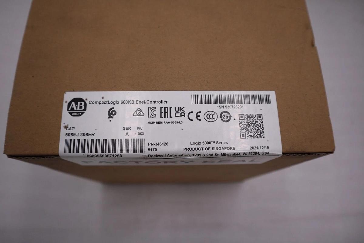 NEW SEALED Allen Bradley 5069-L306ER /A CompactLogix 5380 ENet Controller #H16