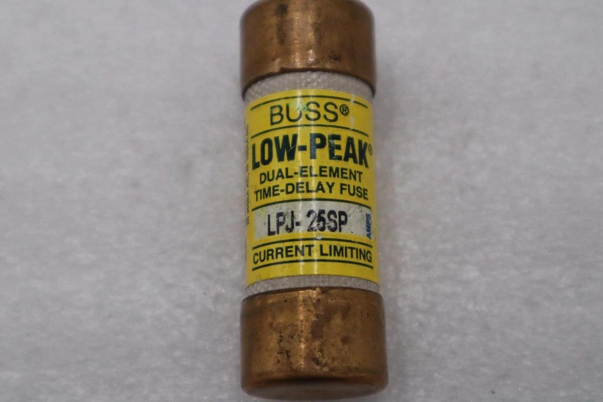 LOT OF 10 - Bussmann LPJ-25SP Fuse 600V Time Delay Class J Dual Element H593A