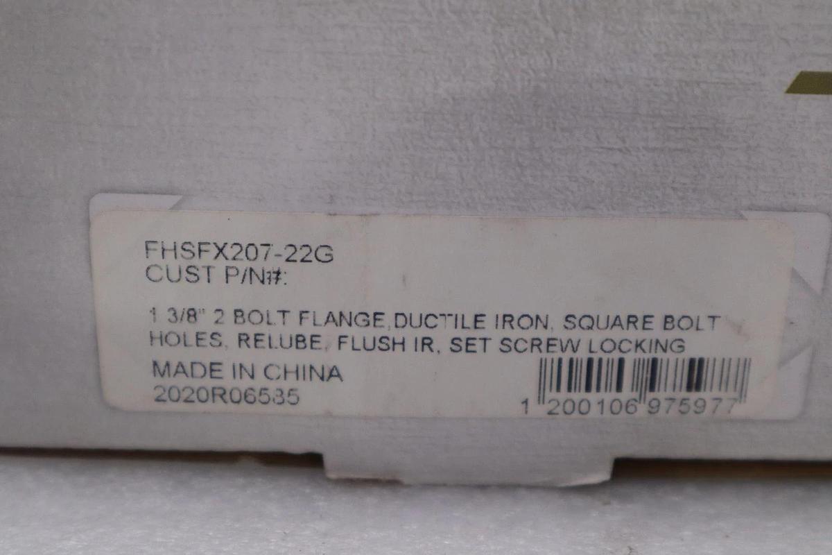 NEW OPEN BOX FHSFX207-22G - PEER BEARING STOCK H925A