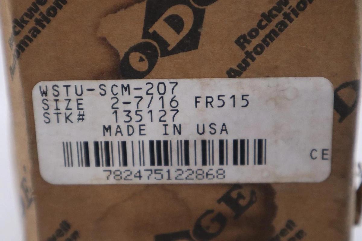 Used Dodge 135127 WSTU-SCM-207 Wide Slot Take-Up Ball Bearing - STOCK GF524