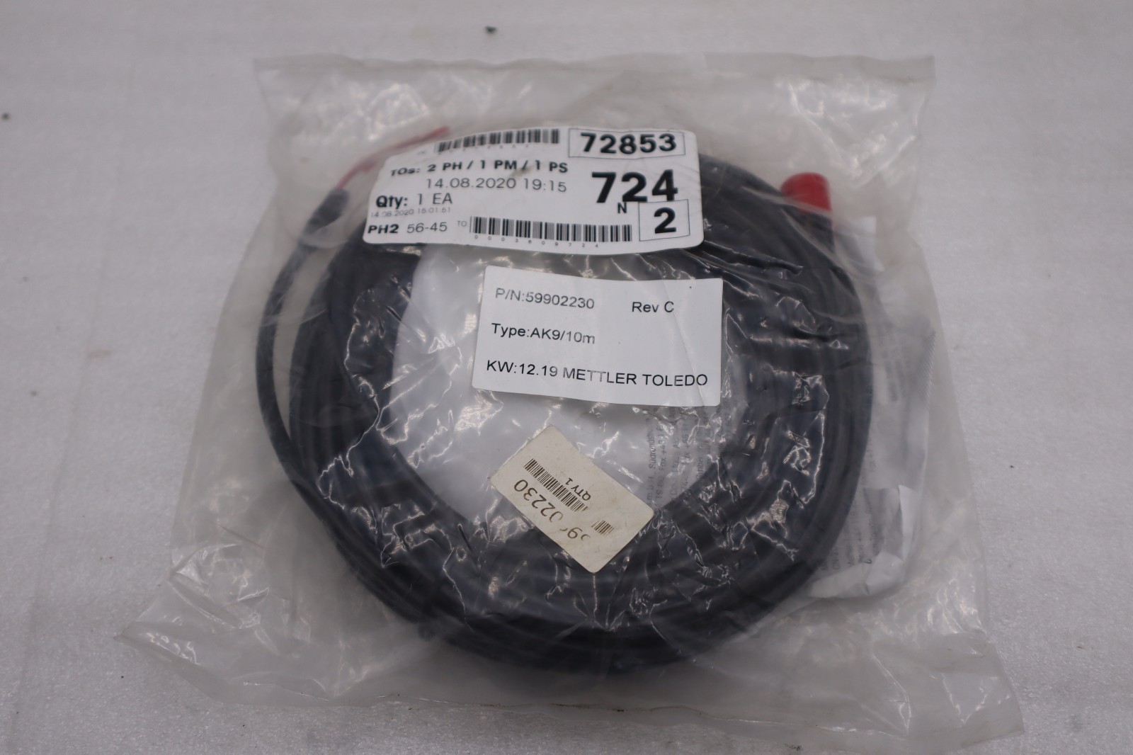 Used Mettler Toledo 59902230 AK9/10m Sensor Cable Assembly 10 Meter New STOCK GF-1177