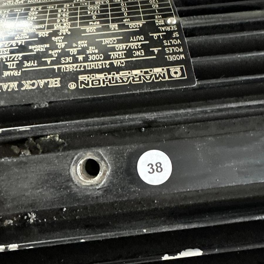 Used Marathon Motor CVA 215THTL7726EU L Inverter Duty AC Induction Motor 10 HP #HP122