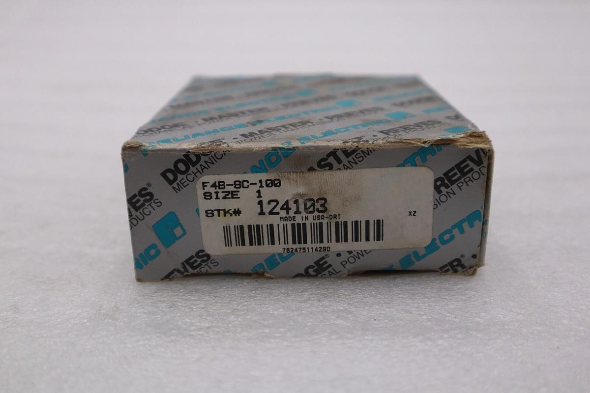 Used NEW OPEN BOX Dodge 124103 Flange Mount Bearing; F4BSC100 STOCK K-2752