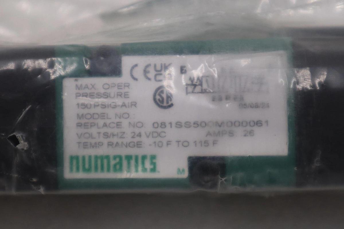 Used NEW Numatics 081SS500M000061 Pneumatic Air Solenoid Manifold Valve STOCK H1444