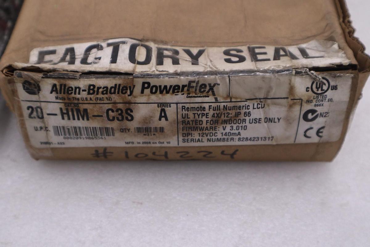 Allen Bradley 20-HIM-C3S PowerFlex 7-Class Remote HIM - STOCK GF267