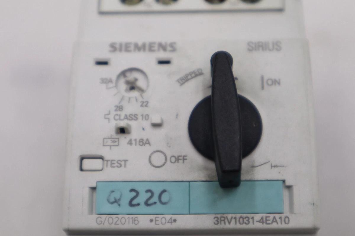 Used Siemens 3RV1031-4EA10 Motor Starter STOCK K-3825