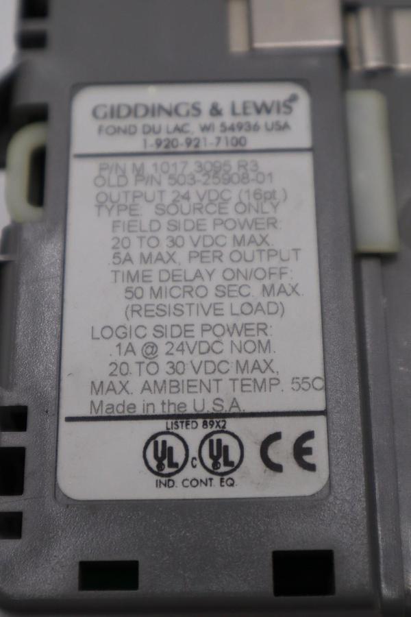 Used DANAHER MOTION M.1017.3095 R3 / M10173095 R3 GIDDINGS & LEWIS MODULE #6039