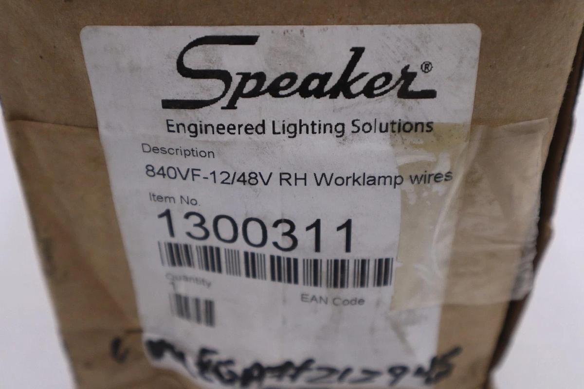 Used J. W. Speaker 840VF-12/48V RH WORKLAMP WIRES 1300311 - STOCK GF254A