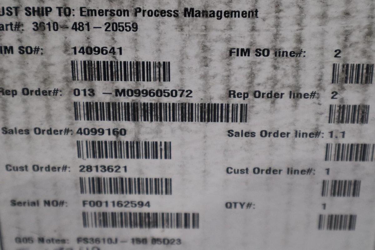 Used FISHER 3610-481-20559 3610J POSITIONERS 1.5PSI - STOCK GF414