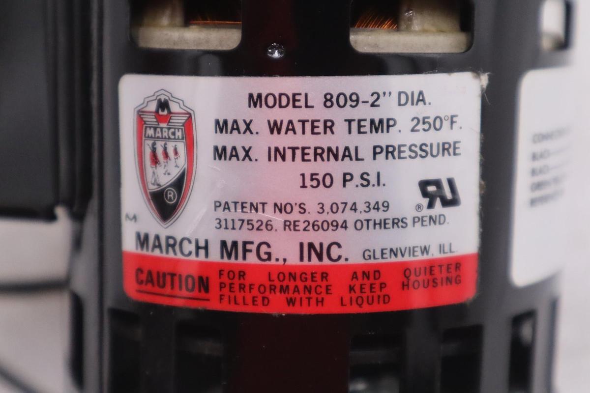 Used March Pump 809 BR NEW OPEN BOX STK 1519A