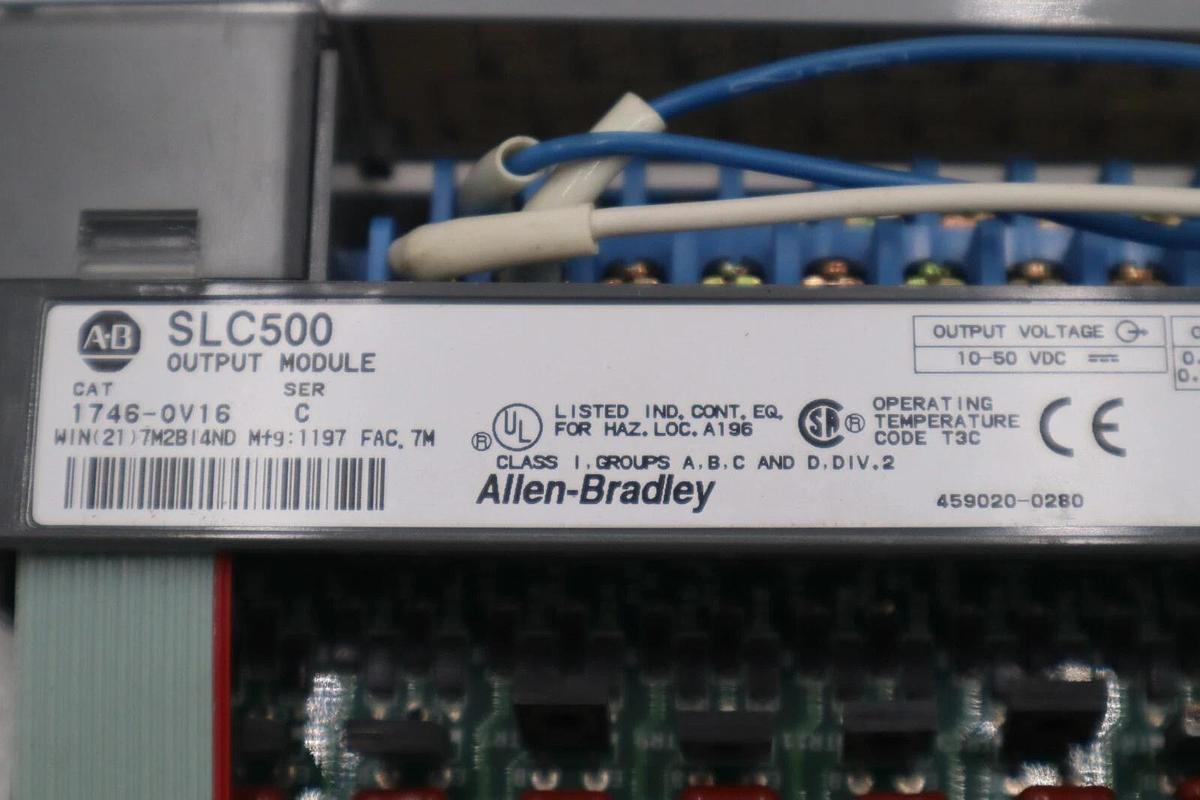Used Allen Bradley 1746-OV16 /C SLC 500 16-Point Digital Output Module STOCK K-675-C