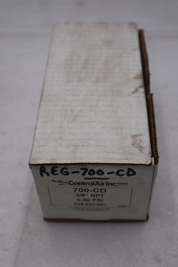 Used CONTROL AIR INC. 700-CD PRESSURE REGULATOR NEW OPEN BOX STOCK GF219A